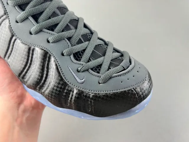 Nike Air Foamposite One Black Dark Gray Translucent Sole Basketball Shoes 2
