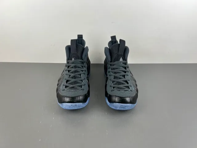 Nike Air Foamposite One Black Dark Gray Translucent Sole Basketball Shoes 10