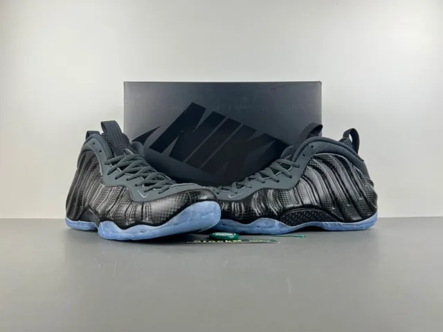 Nike Air Foamposite One Black Dark Gray Translucent Sole Basketball Shoes 12