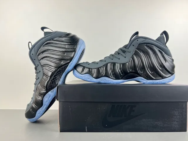 Nike Air Foamposite One Black Dark Gray Translucent Sole Basketball Shoes 13