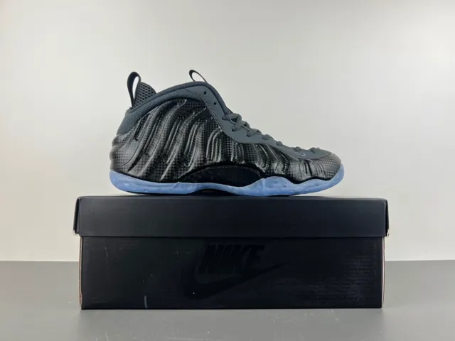 Nike Air Foamposite One Black Dark Gray Translucent Sole Basketball Shoes 14