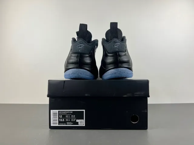 Nike Air Foamposite One Black Dark Gray Translucent Sole Basketball Shoes 16