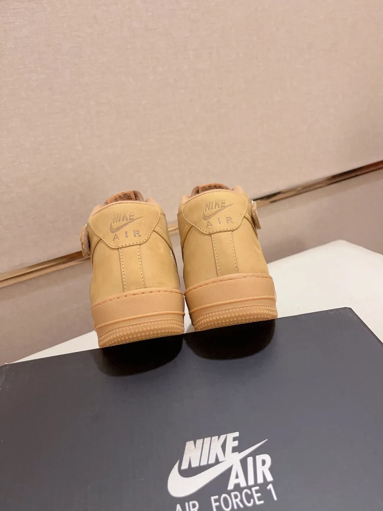 Nike Air Force 1 High Utility Tan Lifestyle Sneakers 4