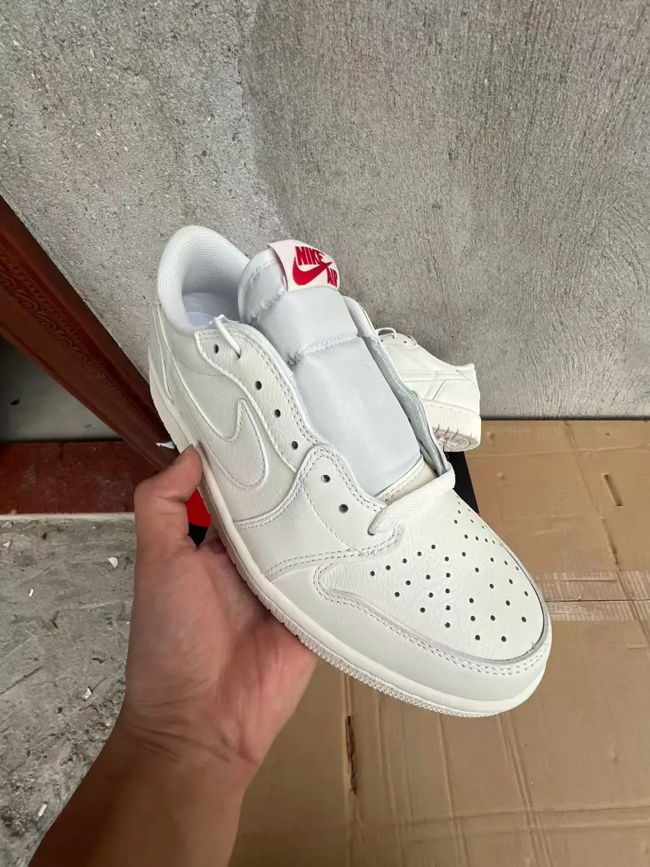 Nike Air Force 1 Low All-White Lifestyle Sneakers 2