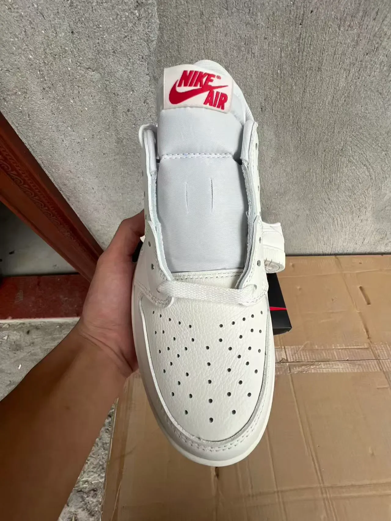Nike Air Force 1 Low All-White Lifestyle Sneakers 3