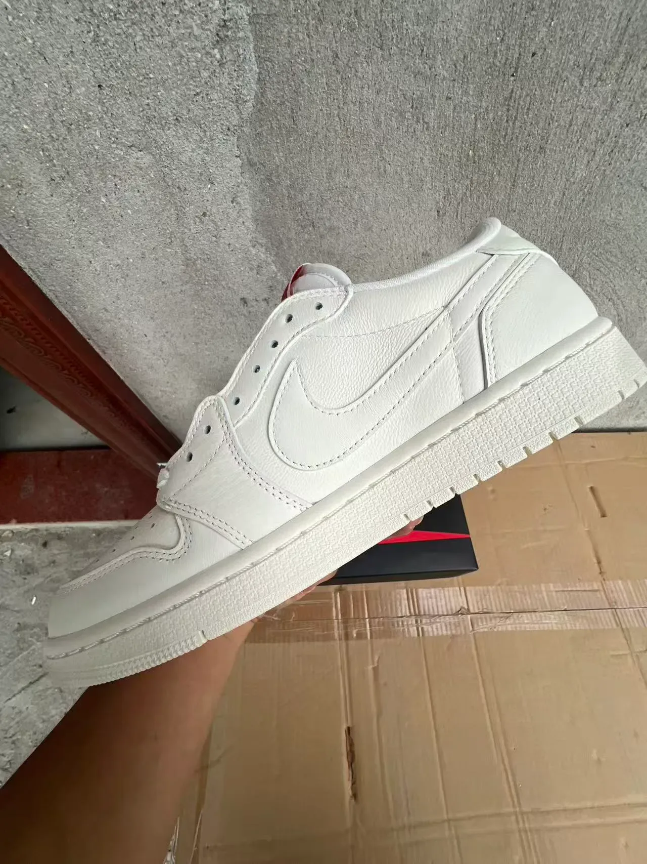 Nike Air Force 1 Low All-White Lifestyle Sneakers 5