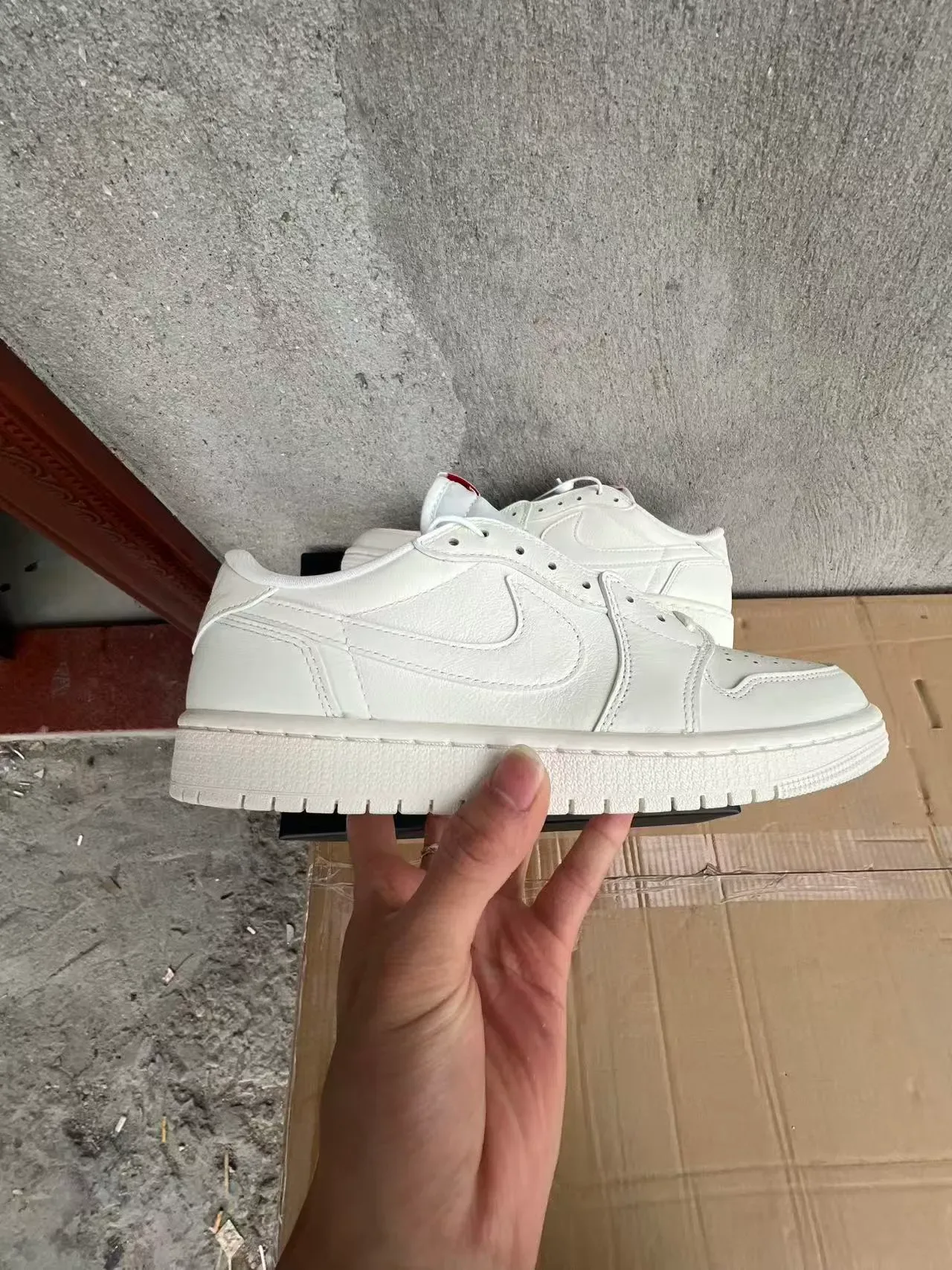 Nike Air Force 1 Low All-White Lifestyle Sneakers 7