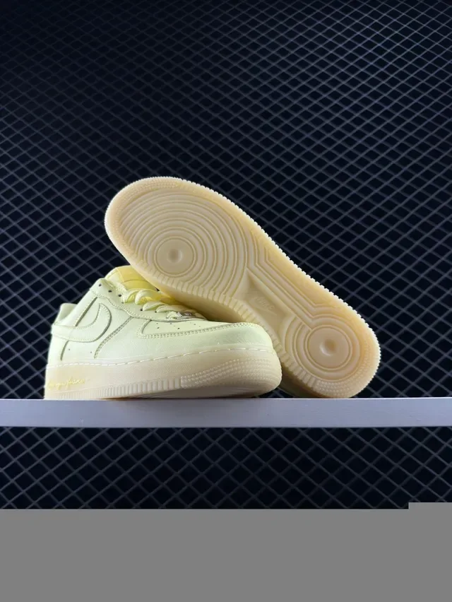 Nike Air Force 1 Low Pale Yellow Lifestyle Sneakers 5