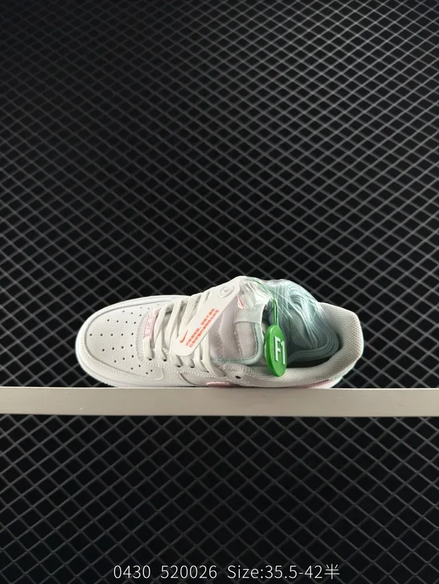 Nike Air Force 1 Low Pastel Pink and Mint Lifestyle Sneakers 4