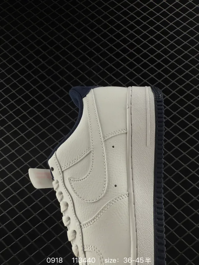 Nike Air Force 1 Low White Navy UNDEFEATED Collaboration Lifestyle Sneakers 3