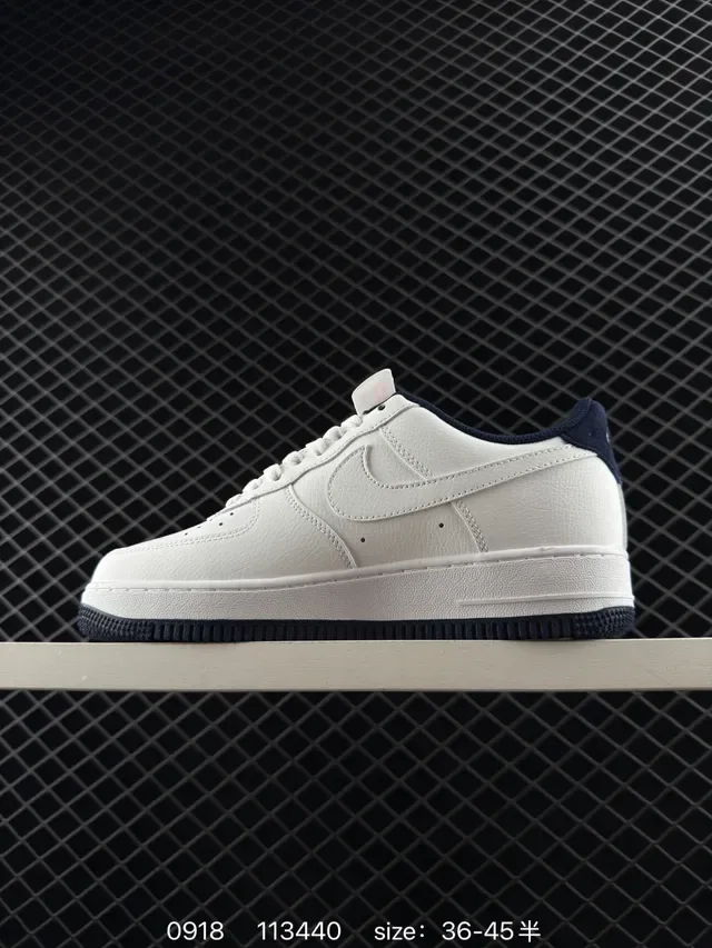 Nike Air Force 1 Low White Navy UNDEFEATED Collaboration Lifestyle Sneakers 5