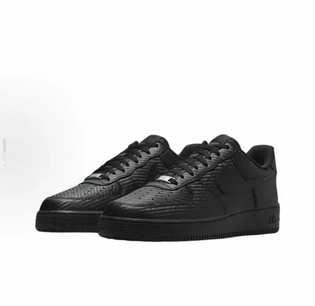 Nike Air Force 1 Monocromatique Noir Lifestyle Sneakers 4