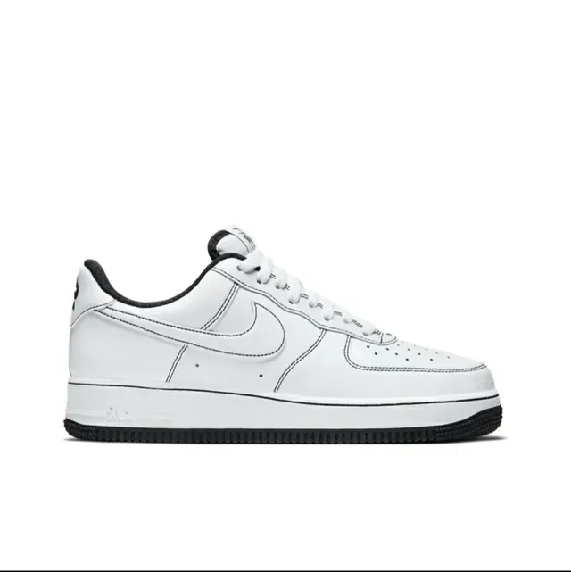 Nike Air Force 1 White and Black Lifestyle Sneakers 2