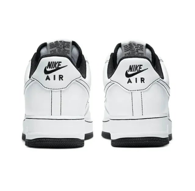 Nike Air Force 1 White and Black Lifestyle Sneakers 5