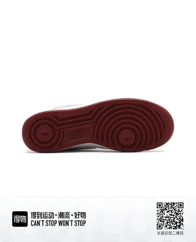 Nike Air Force 1 White and Red Lifestyle Sneakers 2