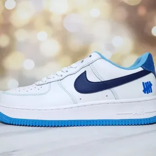 Nike Air Force 1 White Navy Blue Lifestyle Sneakers