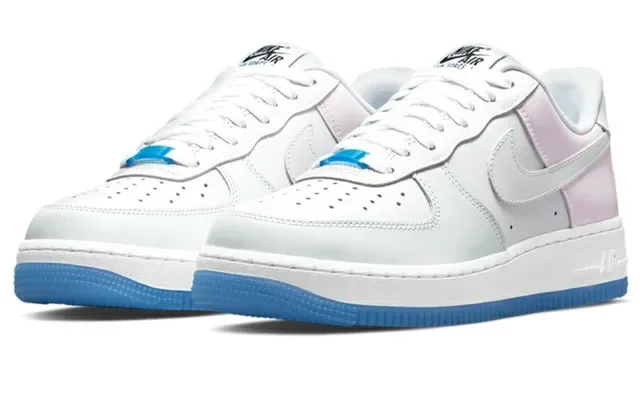 Nike Air Force 1 Blanc Lavande Pastel Vert Clair Bleu Sneakers Lifestyle 8
