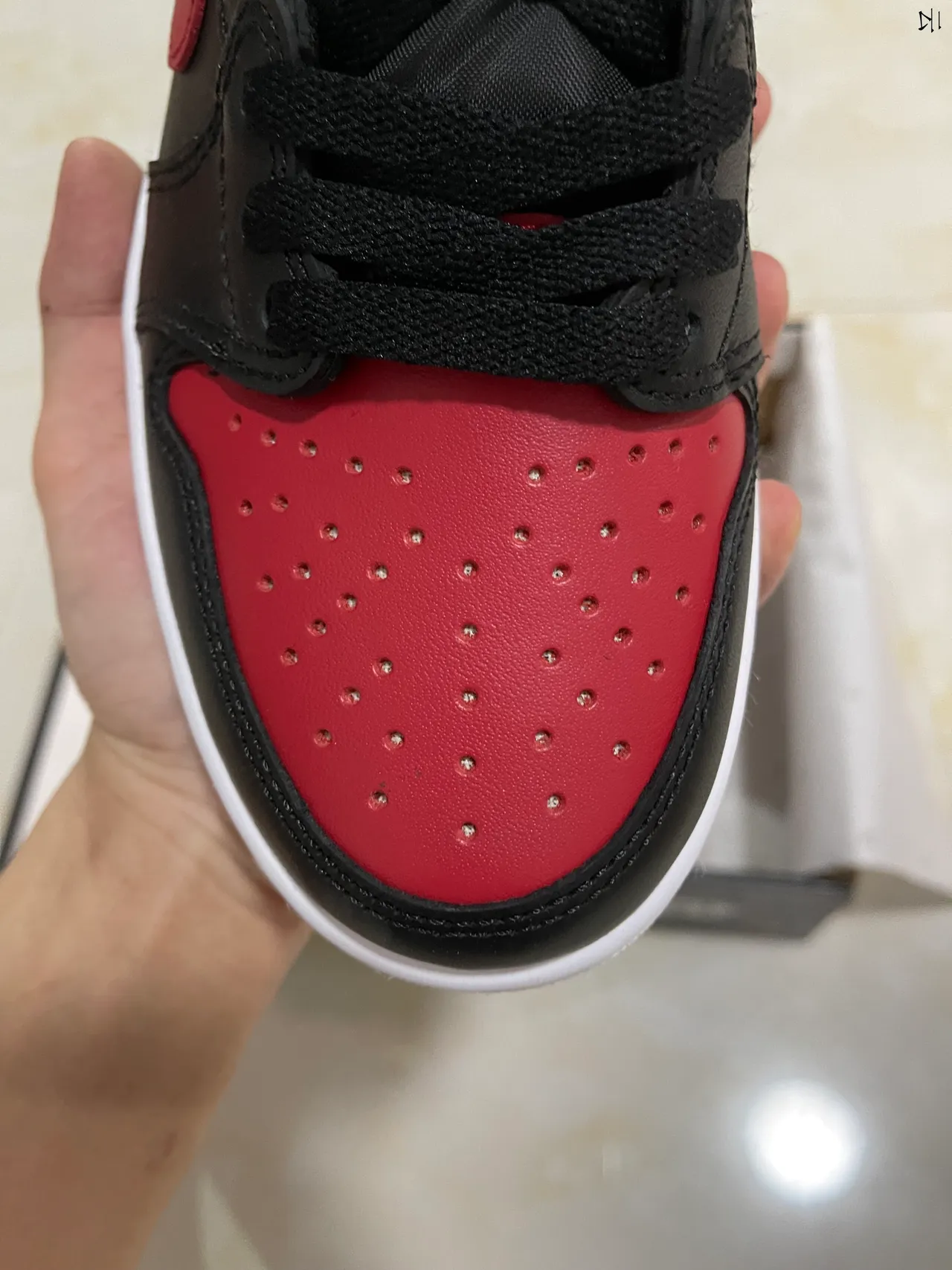 Nike Air Jordan 1 Low Black University Red Lifestyle Sneakers 3