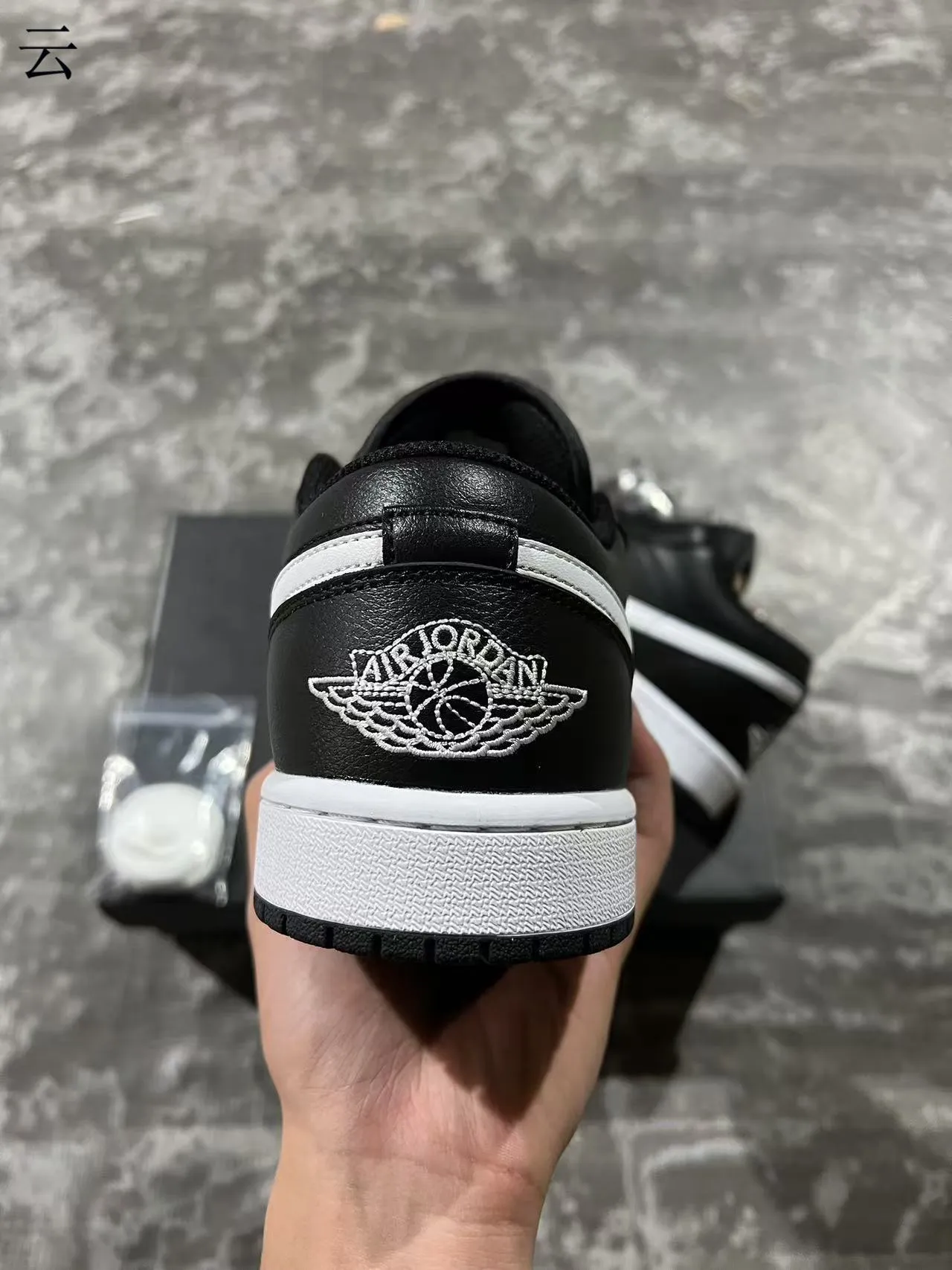 Nike Air Jordan 1 Low Black White Lifestyle Sneakers 8
