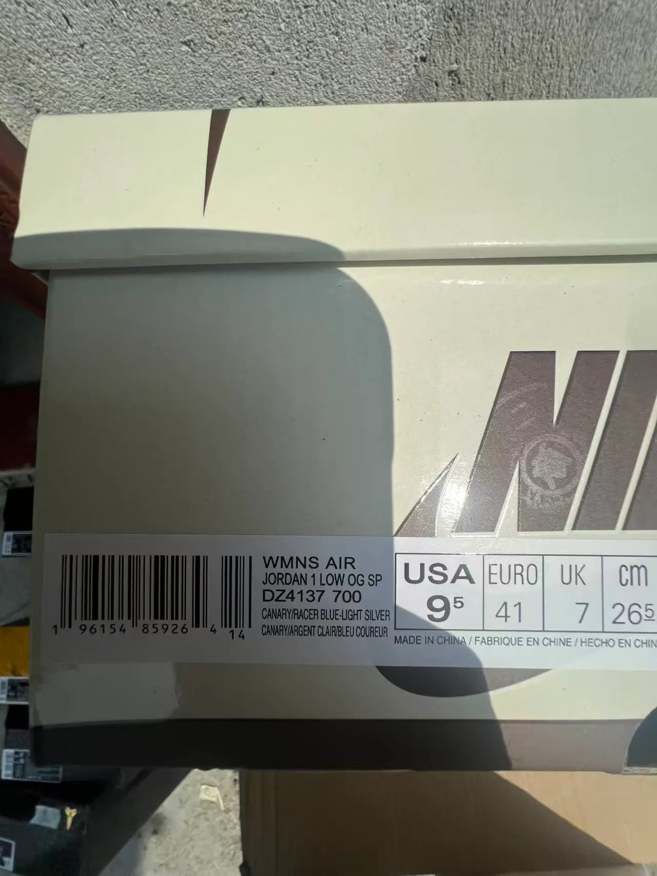 Nike Air Jordan 1 Low Cream and Purple Lifestyle Sneakers 10