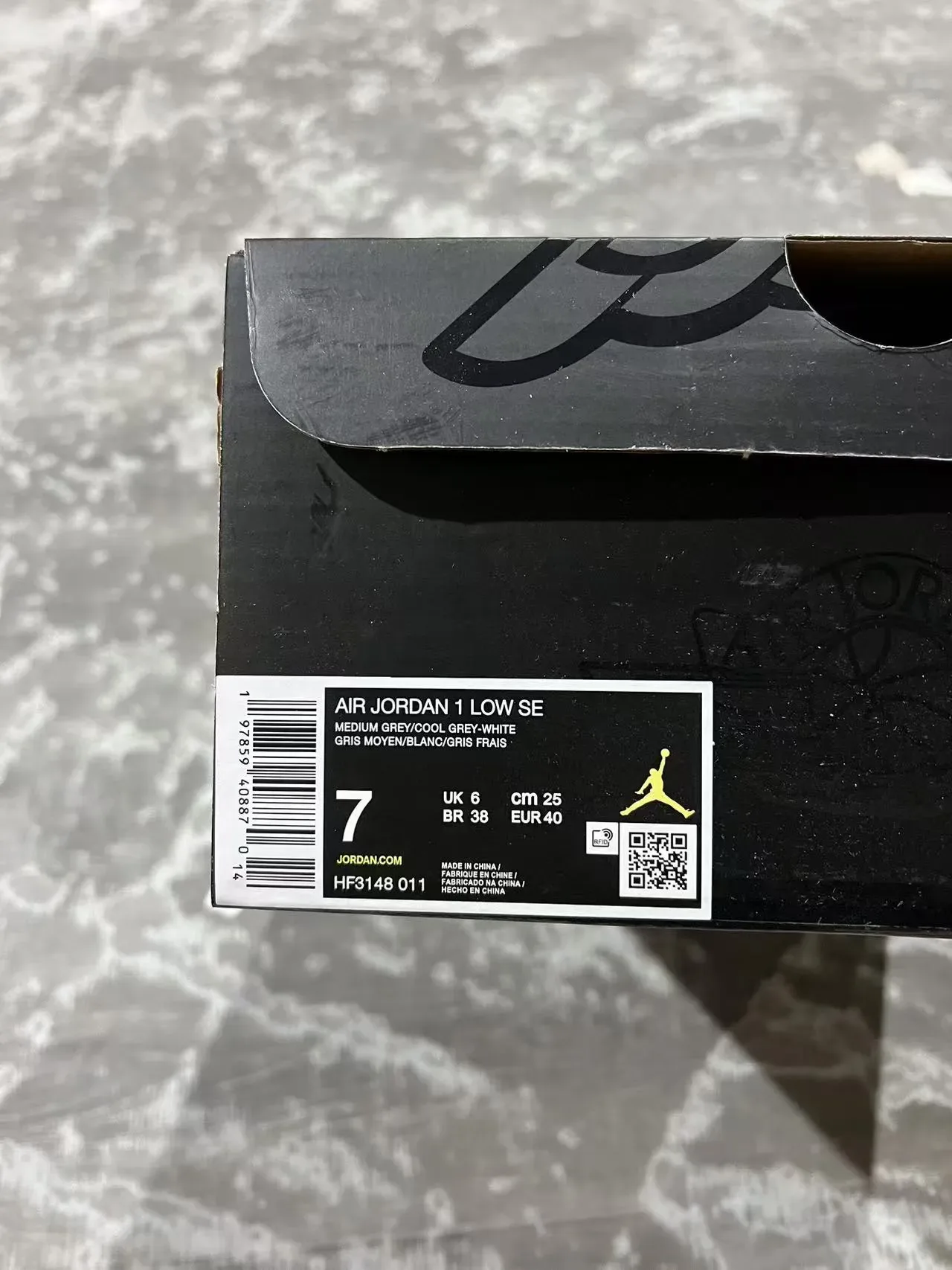 Nike Air Jordan 1 Low Gray Patent Lifestyle Sneakers 2