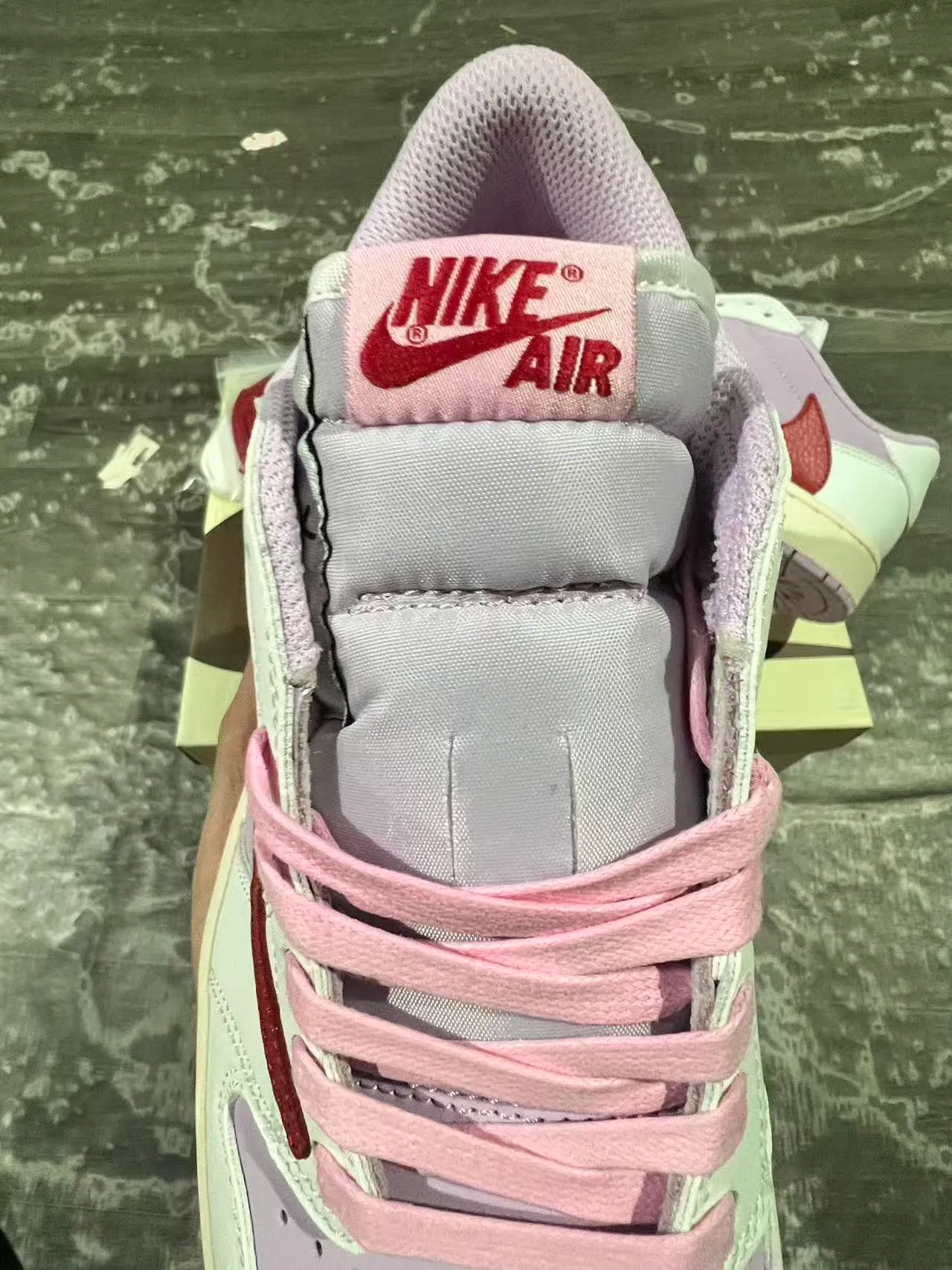 Nike Air Jordan 1 Low Lavender and Red Lifestyle Sneakers 4