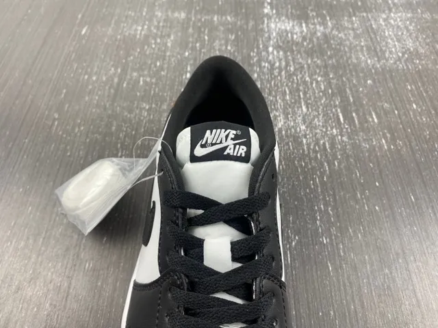Nike Air Jordan 1 Low White Black Brown Lifestyle Sneakers 9