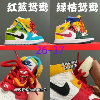 Nike Air Jordan 1 Multicolor Kids Basketball Shoes