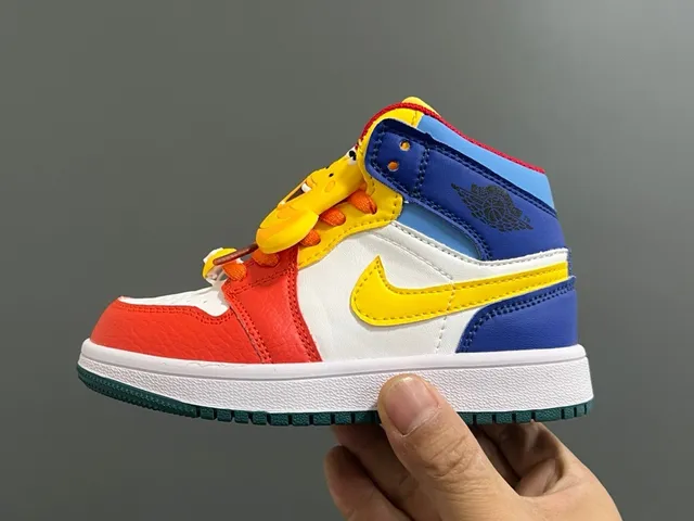 Nike Air Jordan 1 Multicolor Kids Basketball Shoes 9