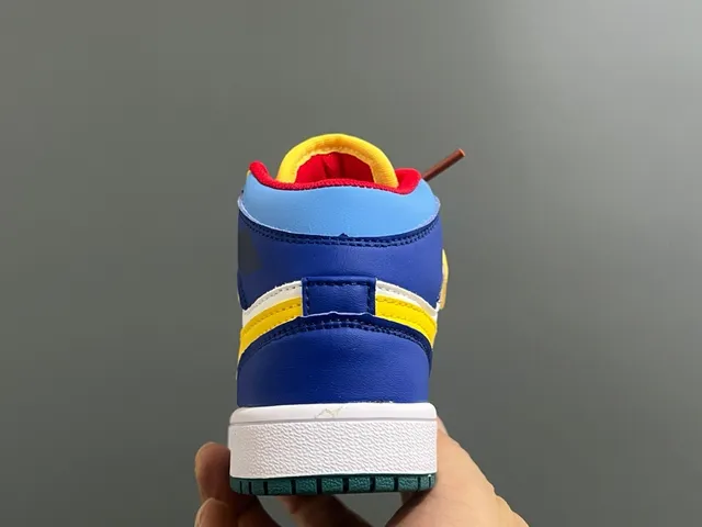 Nike Air Jordan 1 Multicolor Kids Basketball Shoes 14