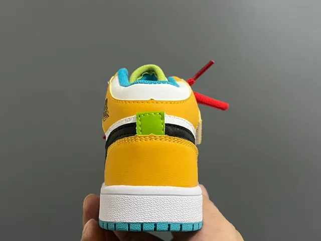 Nike Air Jordan 1 Multicolor Kids Basketball Shoes 24