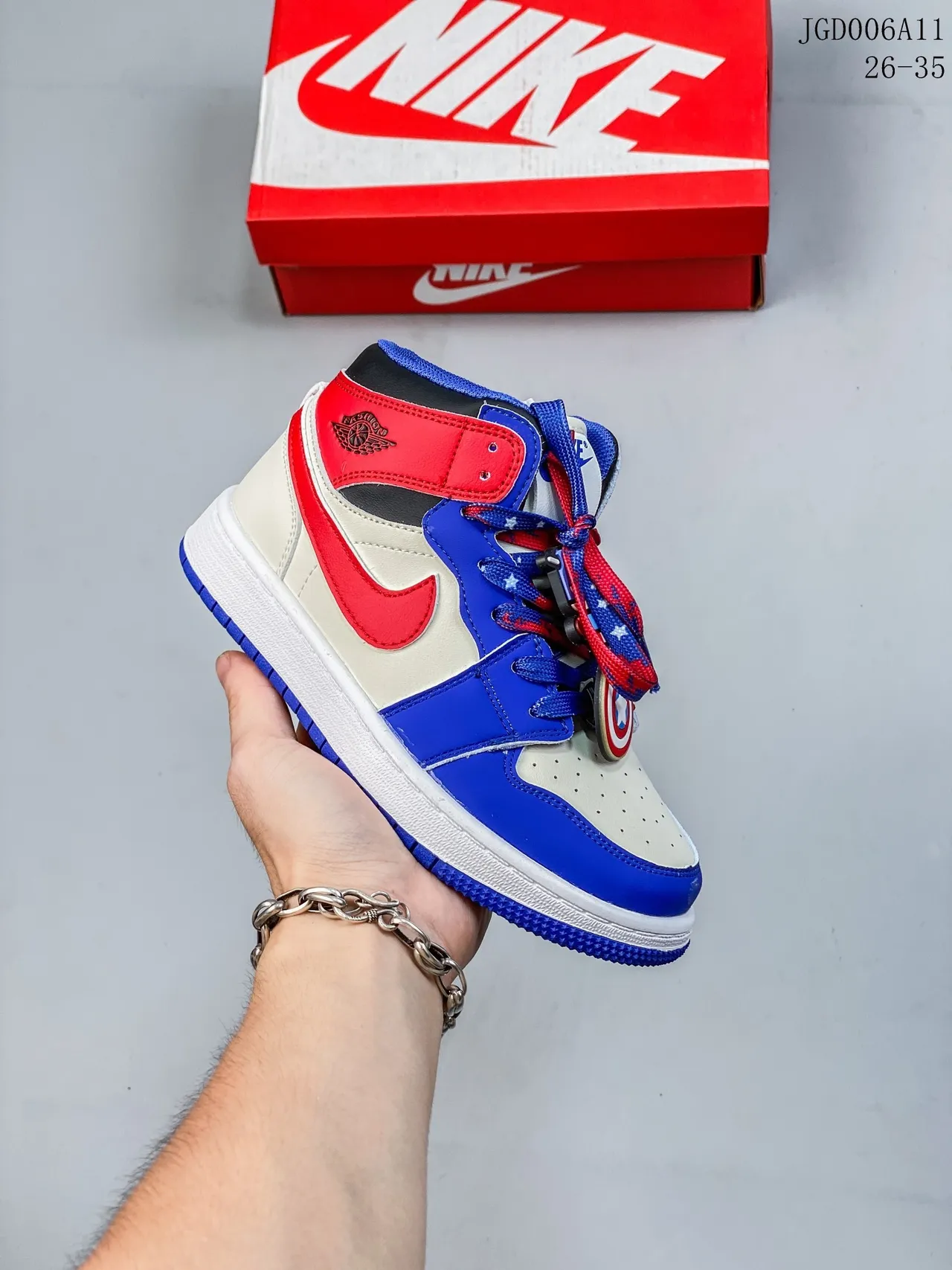 Nike Air Jordan 1 أحذية كرة السلة عالية الرقبة متعددة الألوان بانيل 2