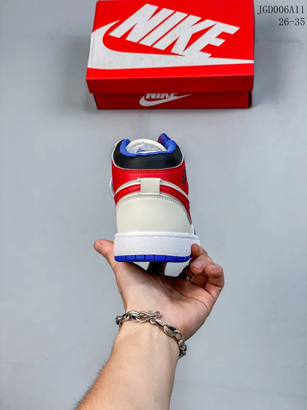 Nike Air Jordan 1 أحذية كرة السلة عالية الرقبة متعددة الألوان بانيل 6
