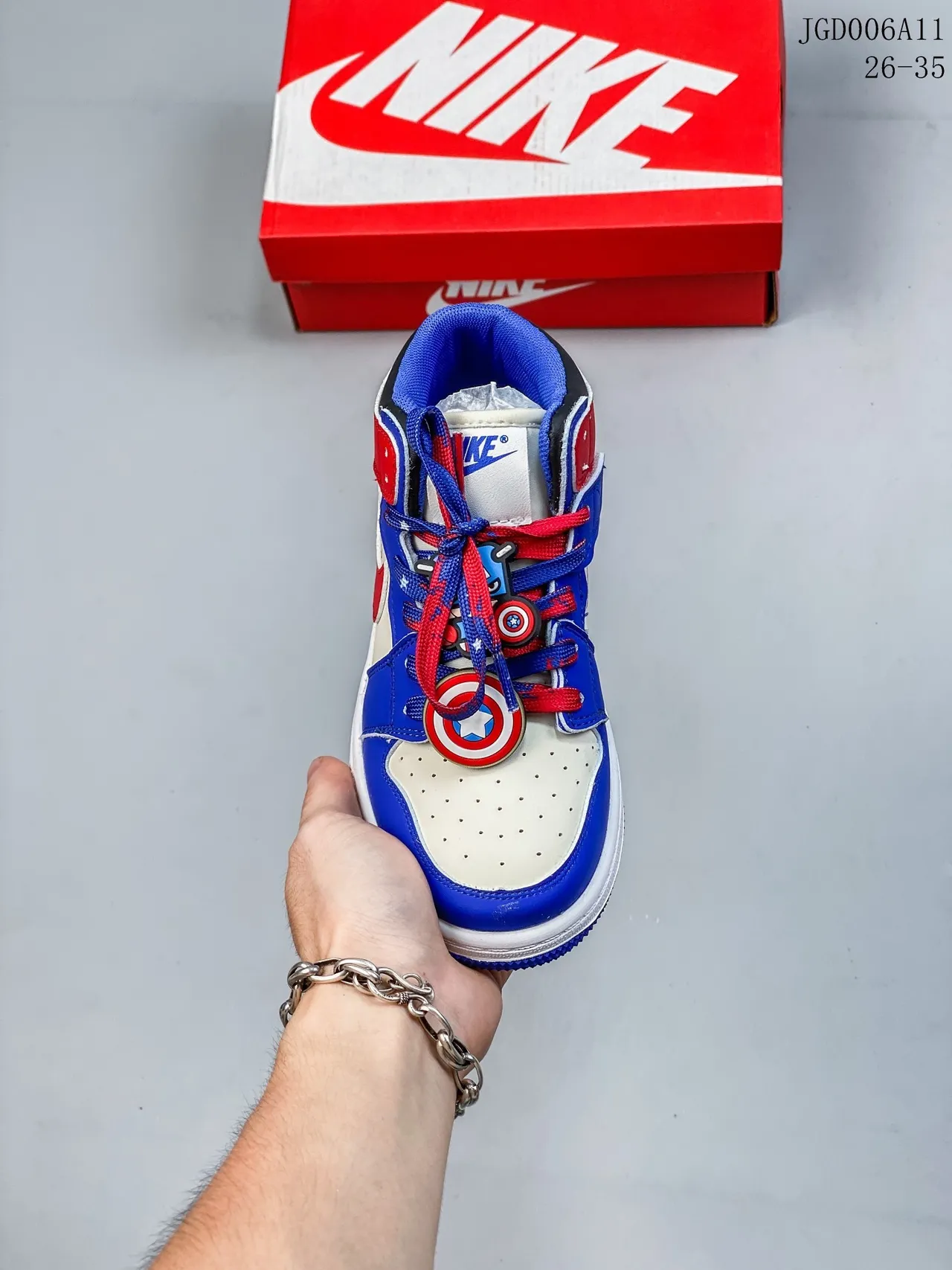 Nike Air Jordan 1 أحذية كرة السلة عالية الرقبة متعددة الألوان بانيل 7