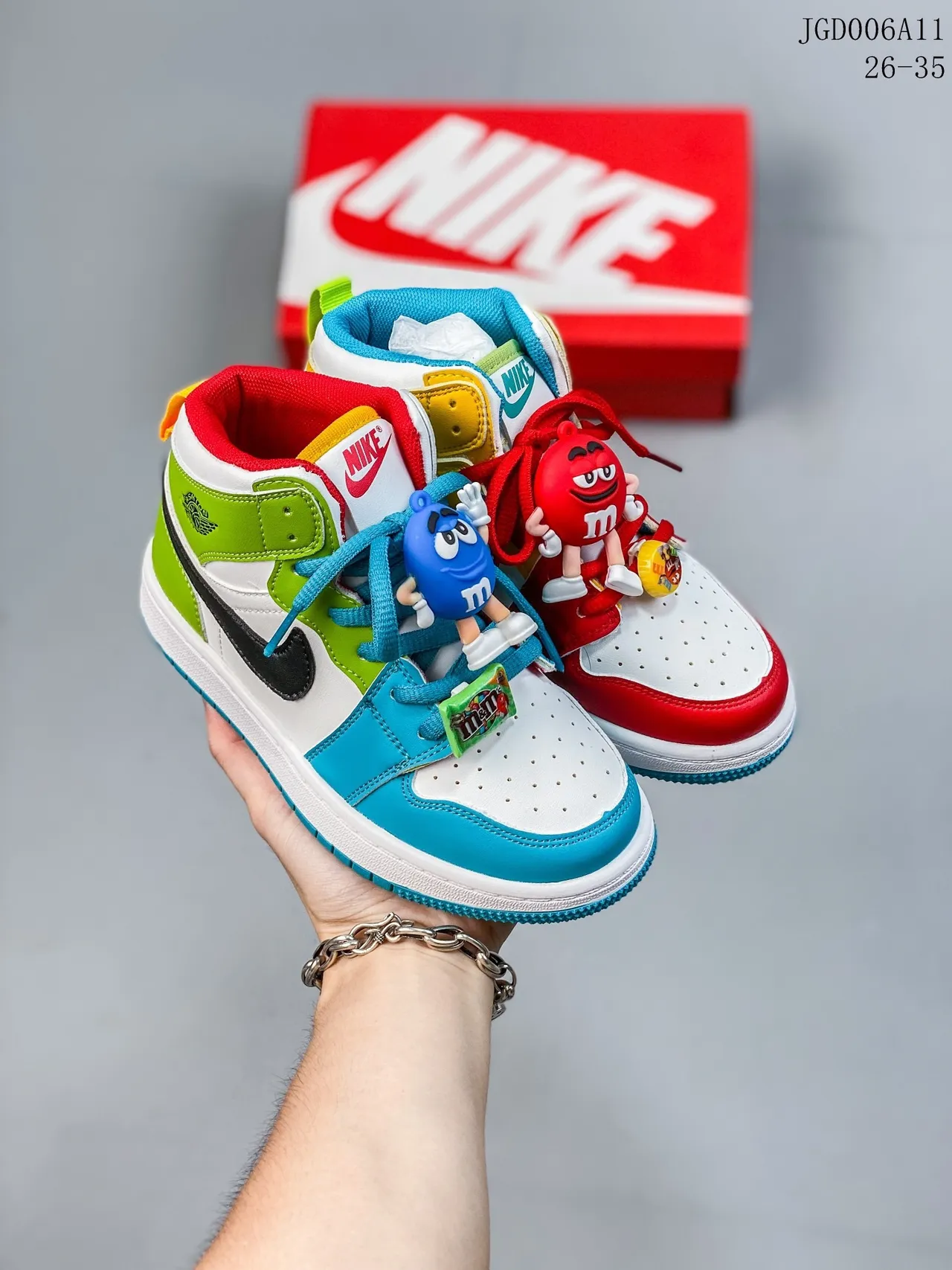 Nike Air Jordan 1 أحذية كرة السلة عالية الرقبة متعددة الألوان بانيل 9