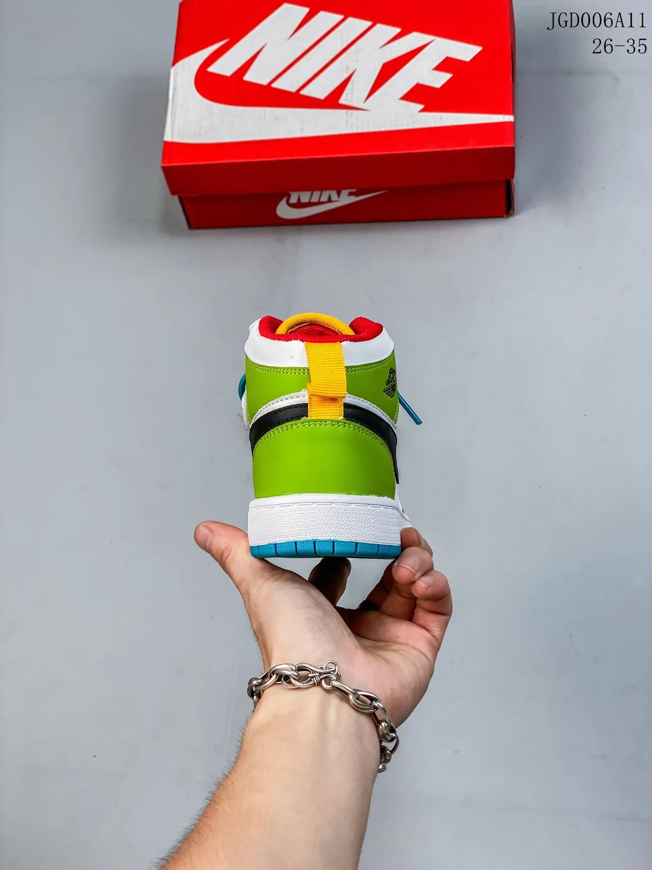 Nike Air Jordan 1 أحذية كرة السلة عالية الرقبة متعددة الألوان بانيل 11