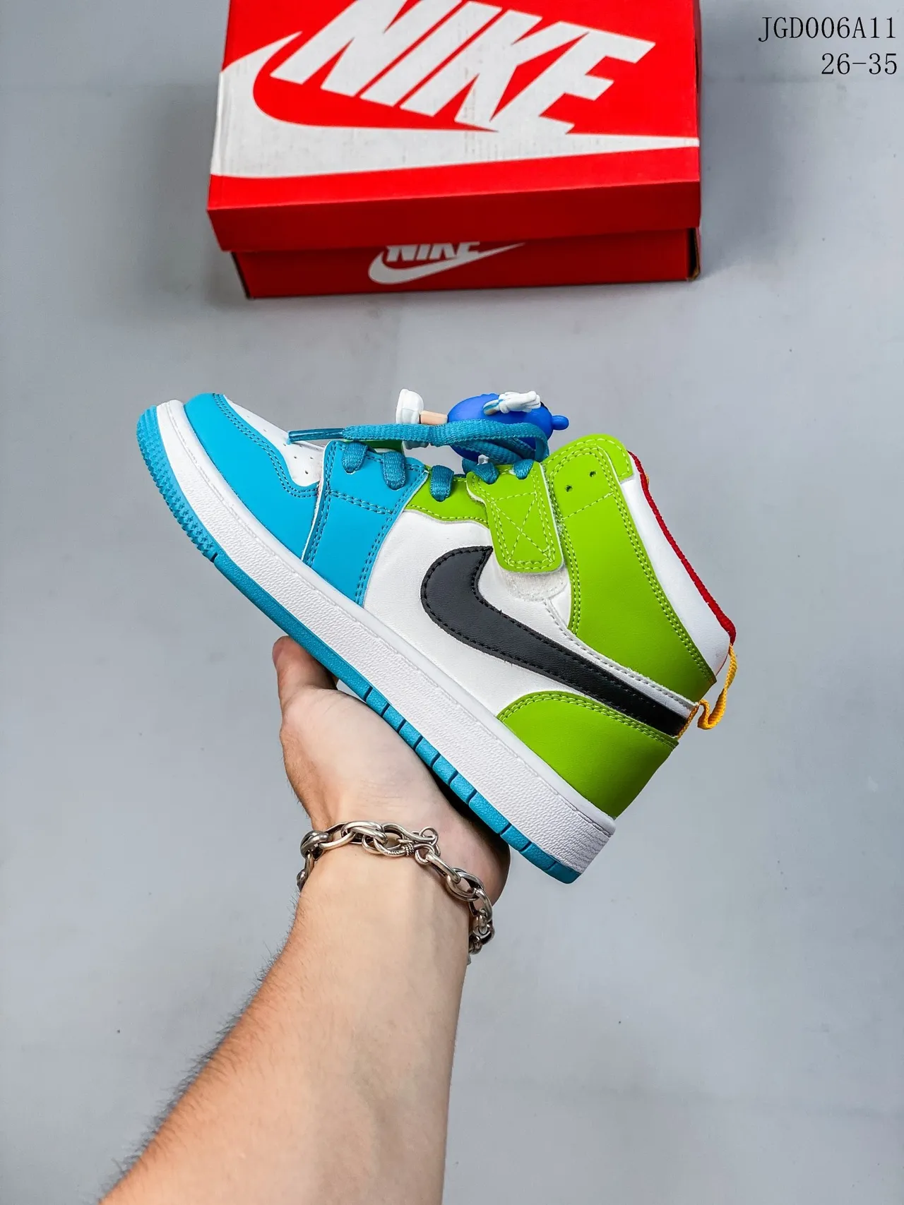 Nike Air Jordan 1 أحذية كرة السلة عالية الرقبة متعددة الألوان بانيل 13