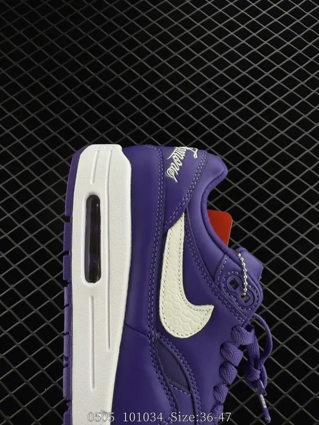 Nike Air Max 1 Purple and White Lifestyle Sneakers 4