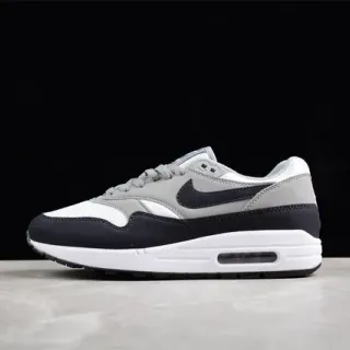 Nike Air Max 1 White Gray Navy Lifestyle Sneakers