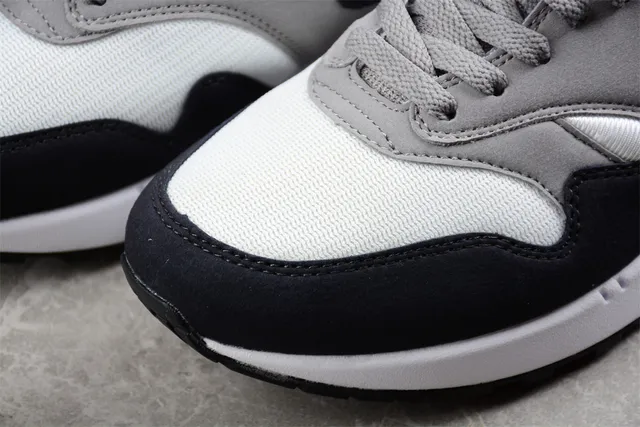 Nike Air Max 1 White Gray Navy Lifestyle Sneakers 8