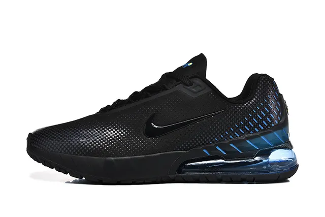Nike Air Max 5 Negro Azul eléctrico Zapatos de correr 5