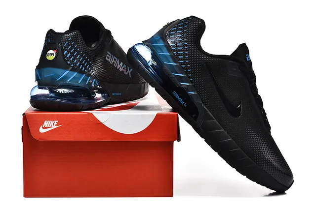Nike Air Max 5 Negro Azul eléctrico Zapatos de correr 6