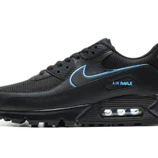 Nike Air Max 90 Black and Blue Lifestyle Sneakers