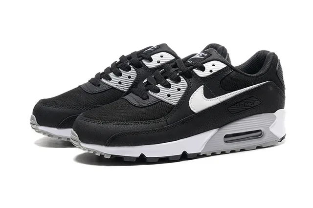 Nike Air Max 90 Black White Lifestyle Sneakers 5