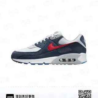 Nike Air Max 90 Navy White Red Lifestyle Sneakers
