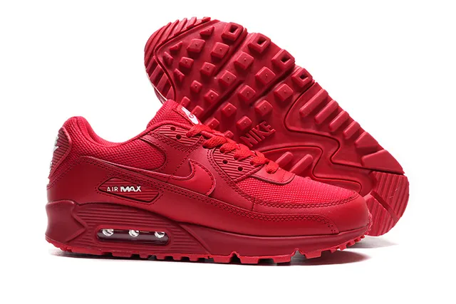 Nike Air Max 90 Red Lifestyle Sneakers 4