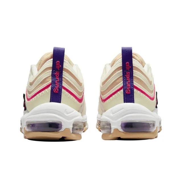 Nike Air Max 97 Beige Pink Purple Lifestyle Sneakers 3
