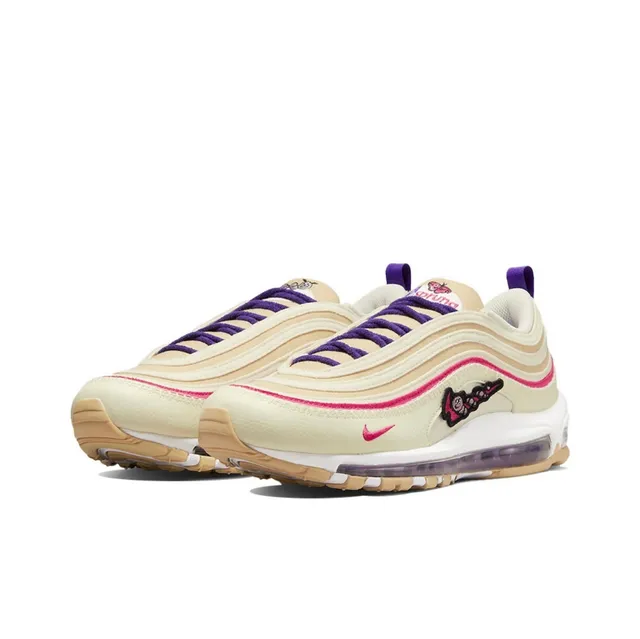 Nike Air Max 97 Beige Pink Purple Lifestyle Sneakers 5