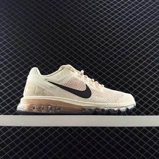 Nike Air Max Beige Negro Low-Top Malla Superior Zapatos de Running