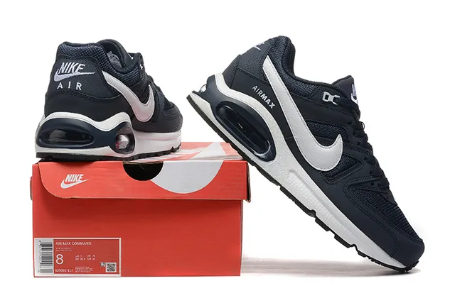 Nike Air Max Command Navy and White Lifestyle Sneakers 2